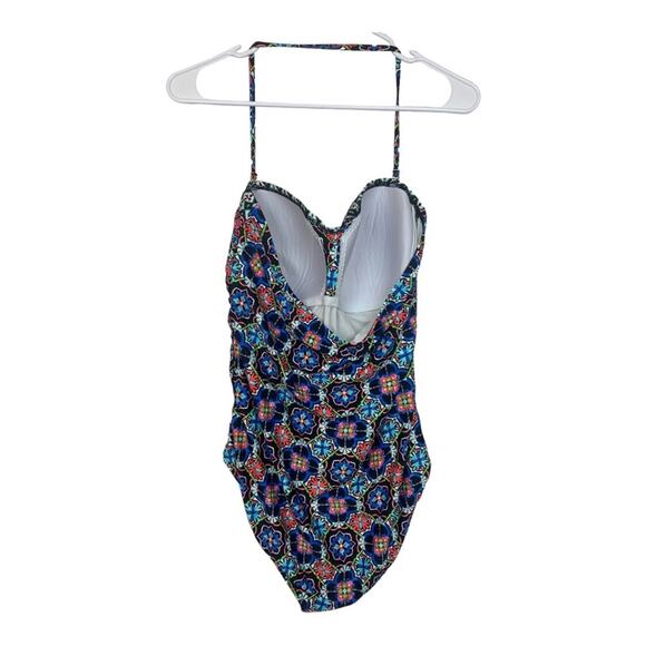 La Blanca womens 14 large one piece swimsuit bathing multicolor halter padded sl - Picture 4 of 10